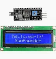 LCD 1602 Blue Screen with IIC/I2C Adapter
