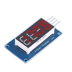 TM1637 4-Digit 7-Segment LED Display Module (Red, 0.36")