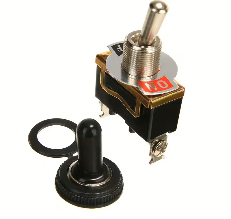 KN3C-101 15A 250V Heavy-Duty Toggle Switch (12mm Panel Mount)