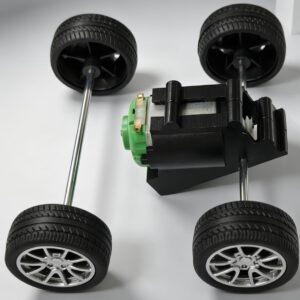 3–6V Dual-Shaft Angled Gearbox Motor & Tyre Kit (DIY Power Unit)